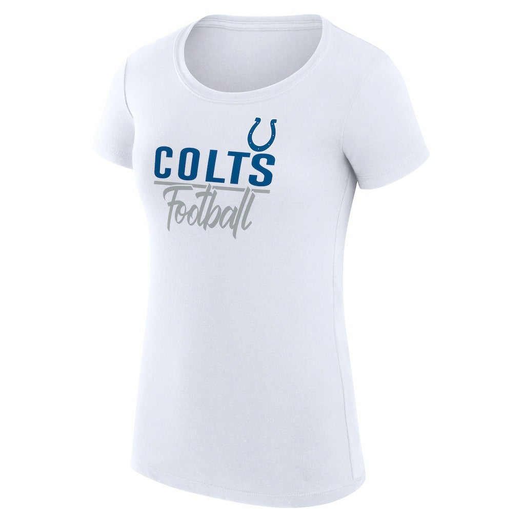 Indianapolis Colts G-III 4Her by Carl Banks Women's Team Graphic Fitted T-Shirt - White online
