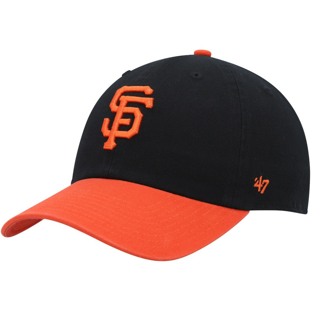 San Francisco Giants Clean Up Adjustable Hat - Black/Orange | 47 brand