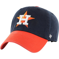 Houston Astros Clean Up Adjustable Hat - Navy/Orange | 47 brand