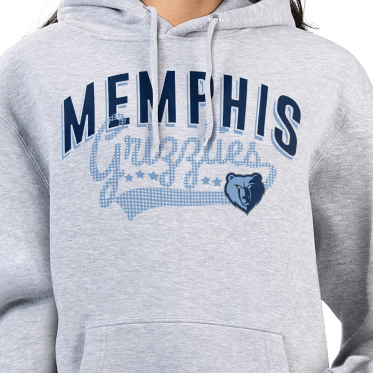 Memphis Grizzlies G-III 4Her by Carl Banks Women's Filigree Logo Pullover Hoodie - Heather Gray for sale