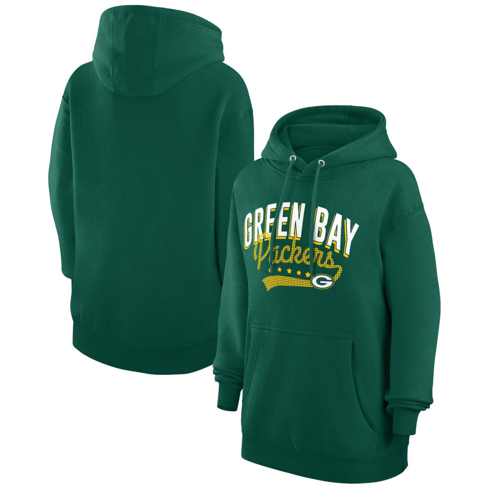 Green Bay Packers G-III 4Her by Carl Banks Women's Filigree Logo Pullover Hoodie – Green cheap