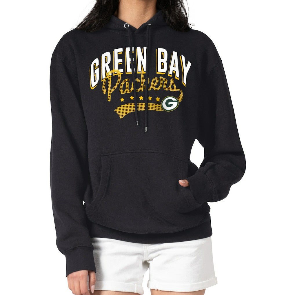 Green Bay Packers G-III 4Her by Carl Banks Women's Filigree Logo Pullover Hoodie – Black cheap