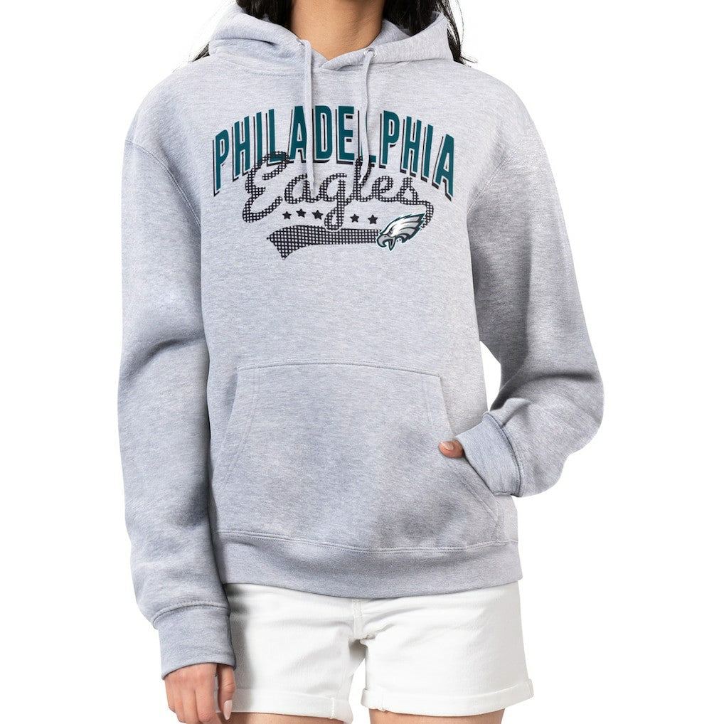 Philadelphia Eagles G-III 4Her by Carl Banks Women's Filigree Logo Pullover Hoodie – Heather Gray on sale