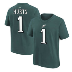 Jalen Hurts Philadelphia Eagles Youth Player Name & Number T-Shirt - Midnight Green | Nike sale