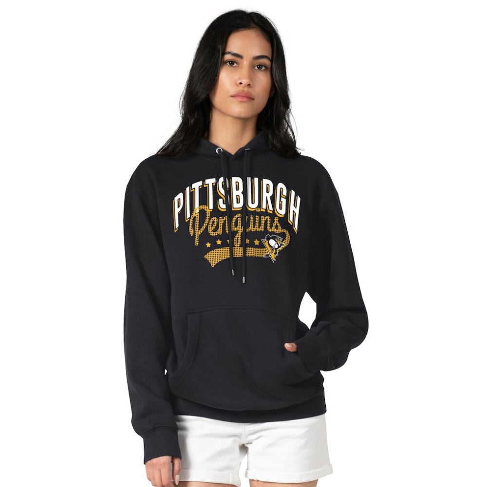 Pittsburgh Penguins G-III 4Her by Carl Banks Women's Filigree Logo Pullover Hoodie – Black