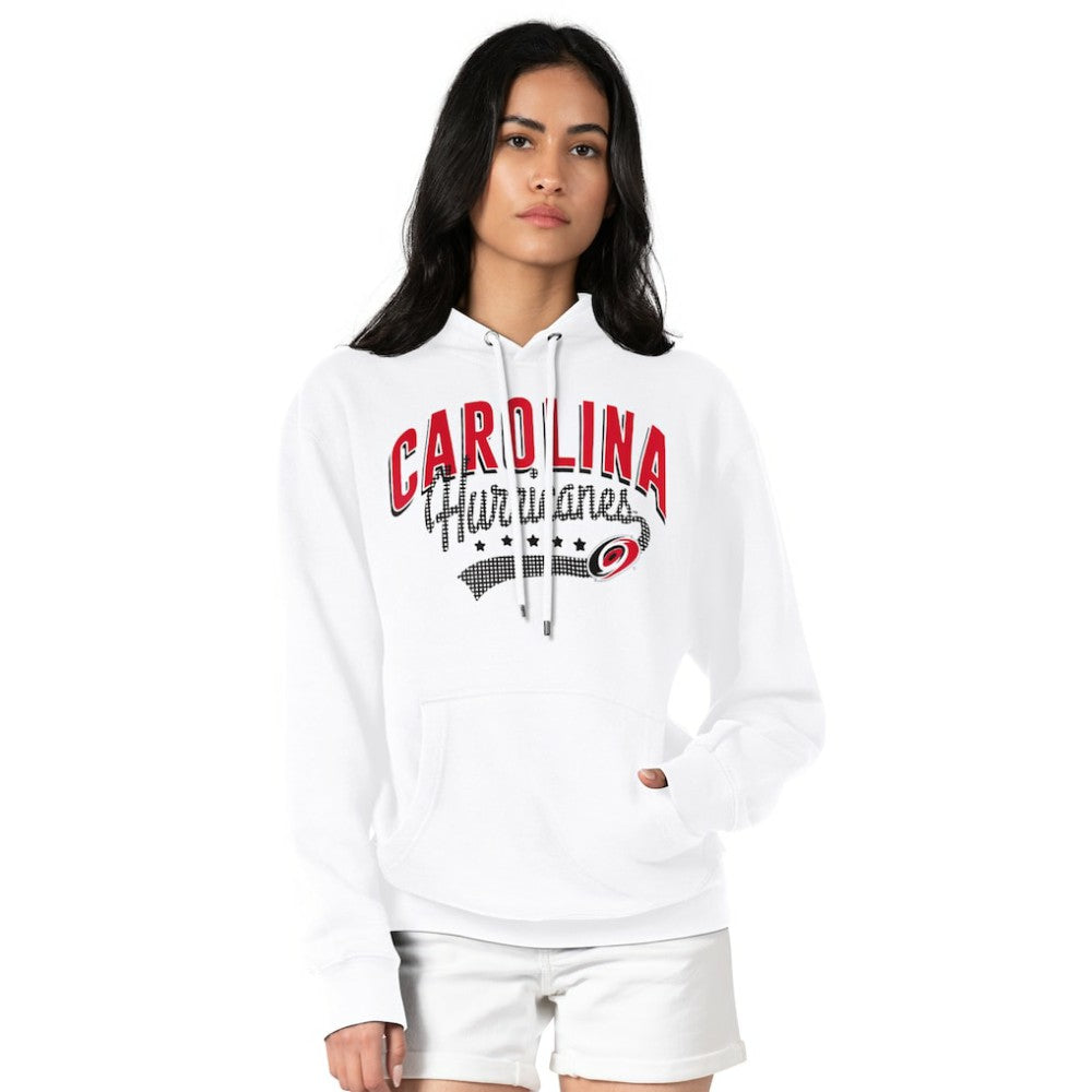 Carolina Hurricanes G-III 4Her by Carl Banks Women's Filigree Logo Pullover Hoodie – White