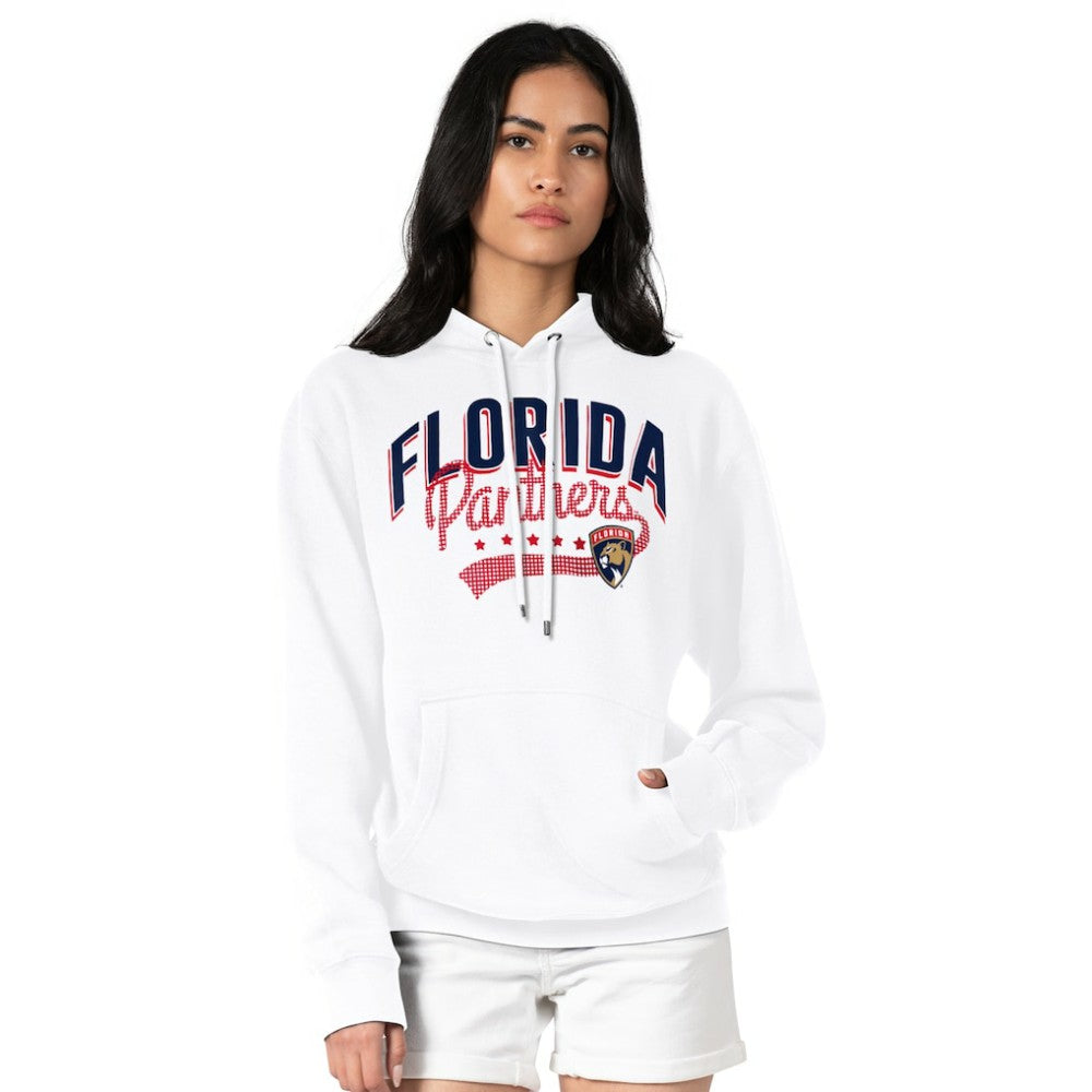 Florida Panthers G-III 4Her by Carl Banks Women's Filigree Logo Pullover Hoodie – White