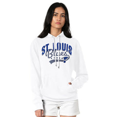 St. Louis Blues G-III 4Her by Carl Banks Women's Filigree Logo Pullover Hoodie – White