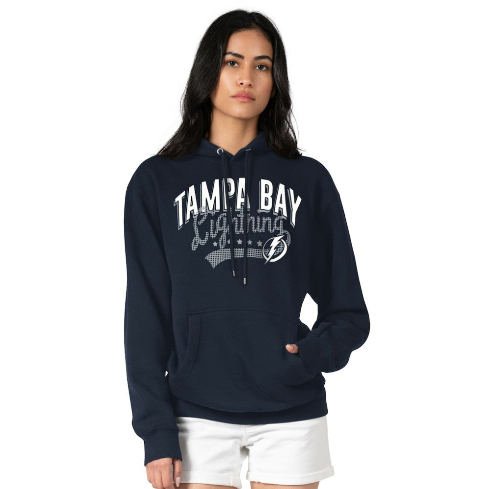 Tampa Bay Lightning G-III 4Her by Carl Banks Women's Filigree Logo Pullover Hoodie – Navy