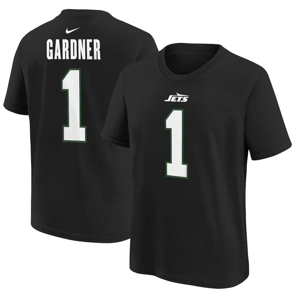 Ahmad Sauce Gardner New York Jets Youth Player Name & Number T-Shirt - Black | Nike sale
