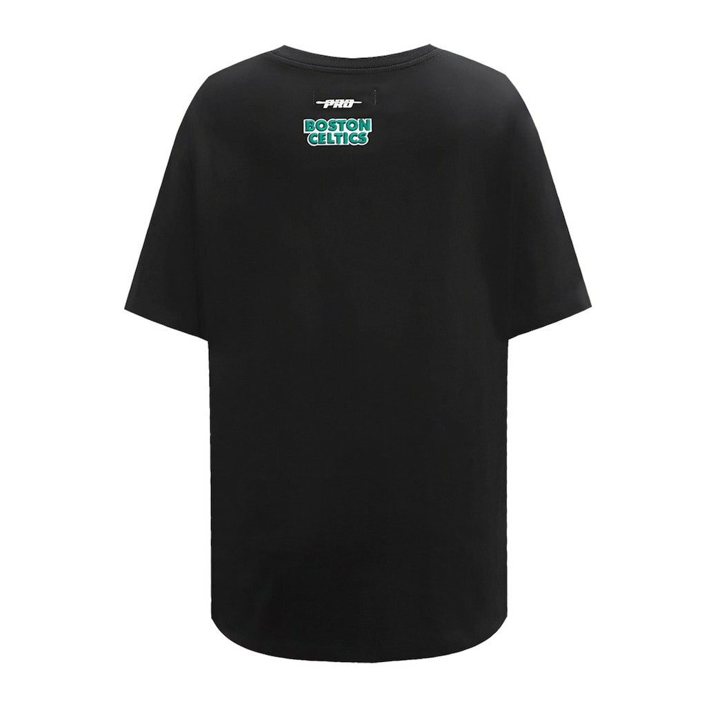 Boston Celtics Pro Standard Women's Script Boyfriend T-Shirt - Black discount