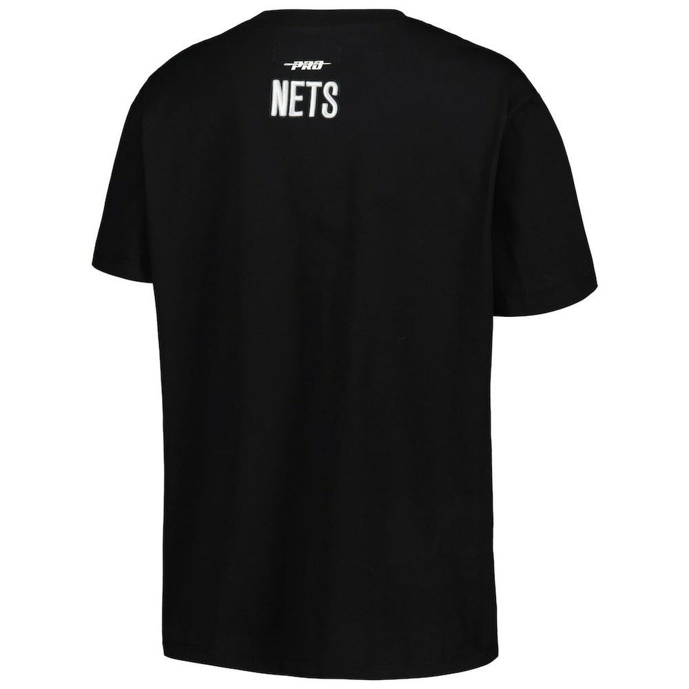 Brooklyn Nets Pro Standard Women's Script Boyfriend T-Shirt - Black for sale