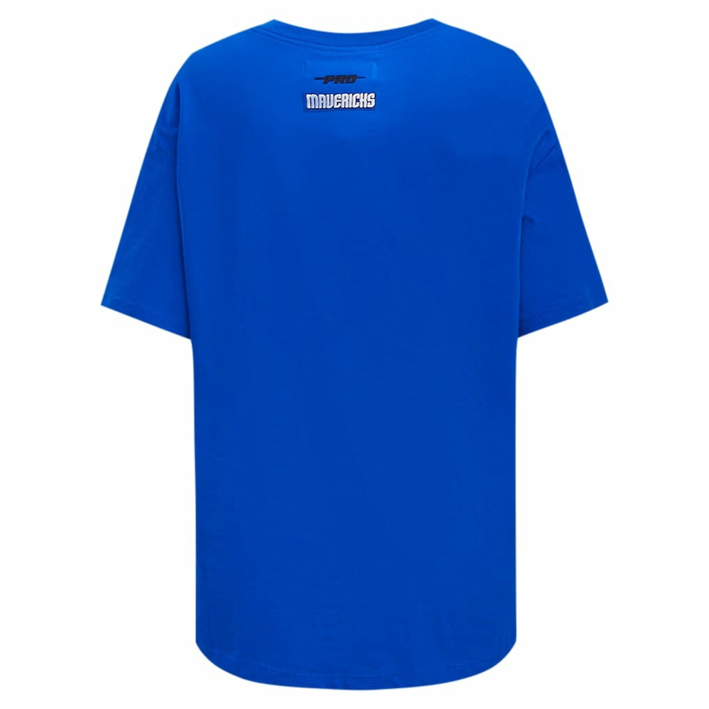 Dallas Mavericks Pro Standard Women's Script Boyfriend T-Shirt sale - Royal outlet