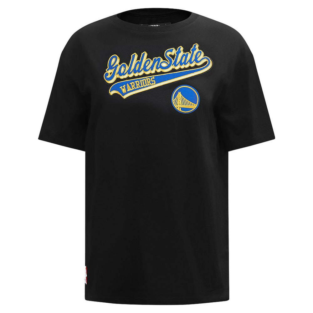 Golden State Warriors Pro Standard Women's Script Boyfriend T-Shirt sale - Black for sale