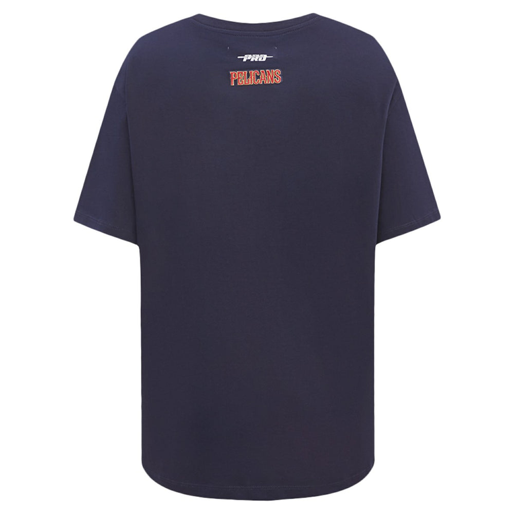 New Orleans Pelicans Pro Standard Women's Script Boyfriend T-Shirt - Navy discount