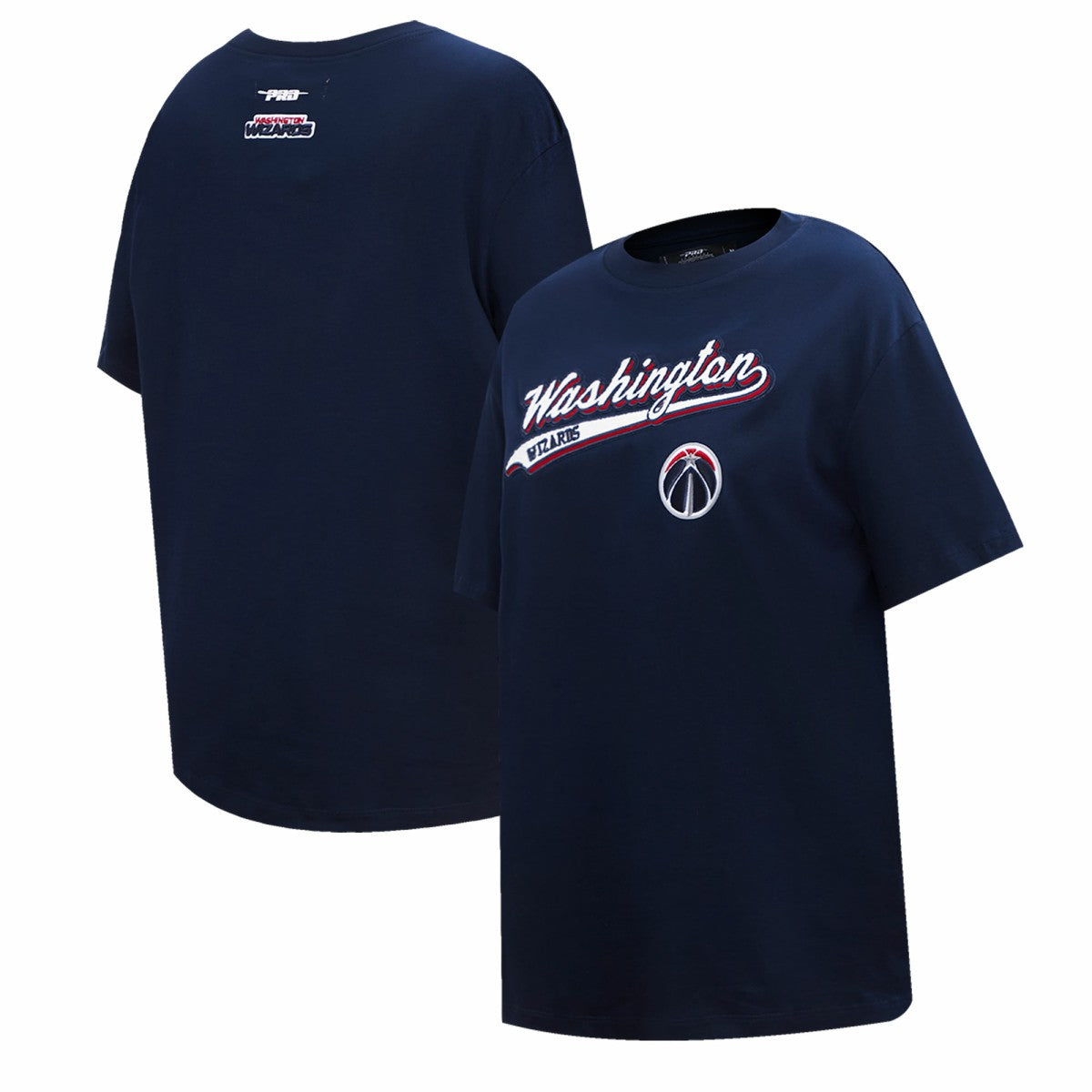 Washington Wizards Pro Standard Women's Script Boyfriend T-Shirt - Navy outlet