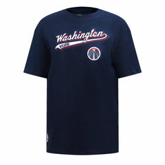 Washington Wizards Pro Standard Women's Script Boyfriend T-Shirt - Navy outlet