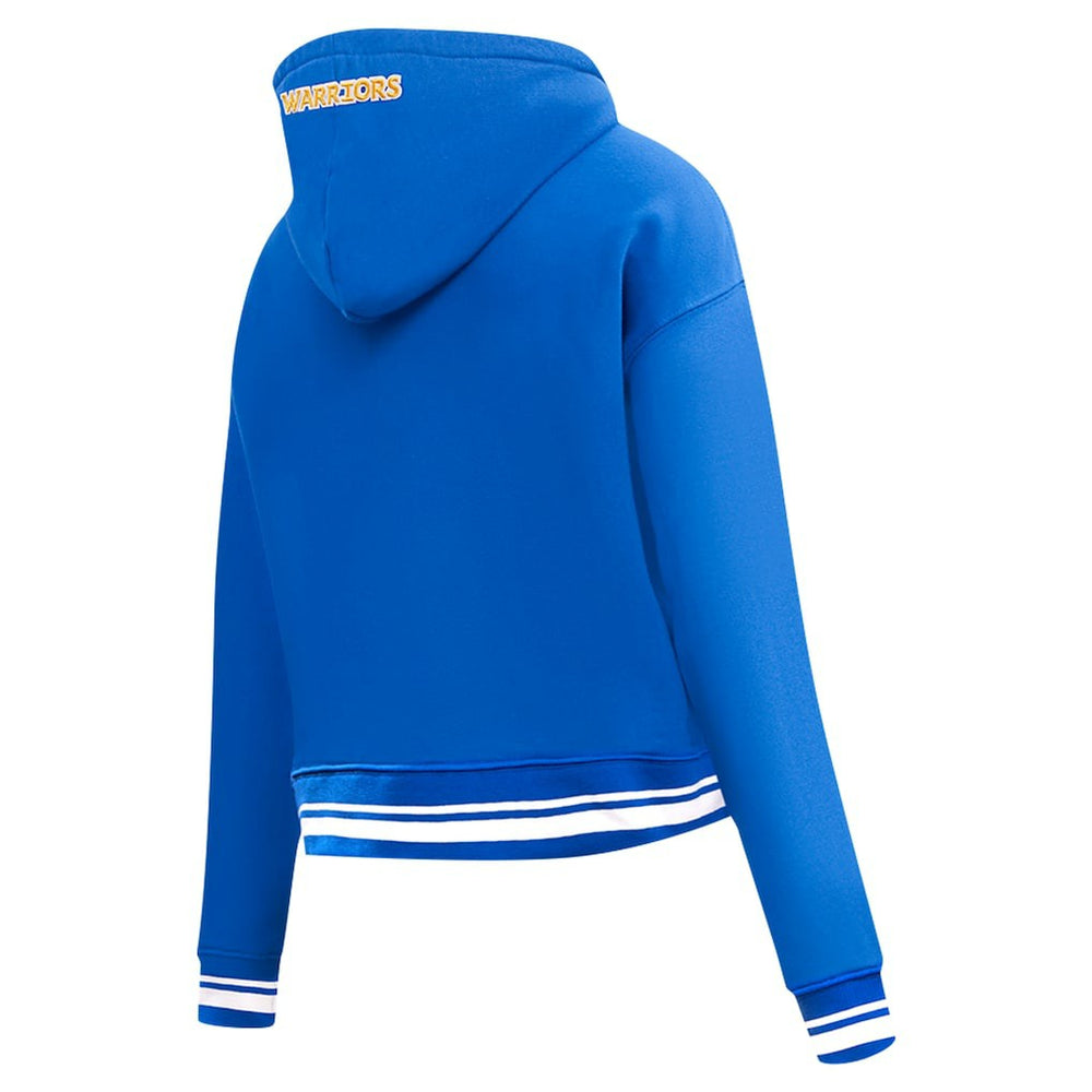 Golden State Warriors Pro Standard Women's Script Tail Cropped Pullover Hoodie sale - Royal online