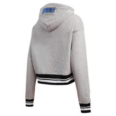 Orlando Magic Pro Standard Women's Script Tail Cropped Pullover Hoodie - Heather Gray shop