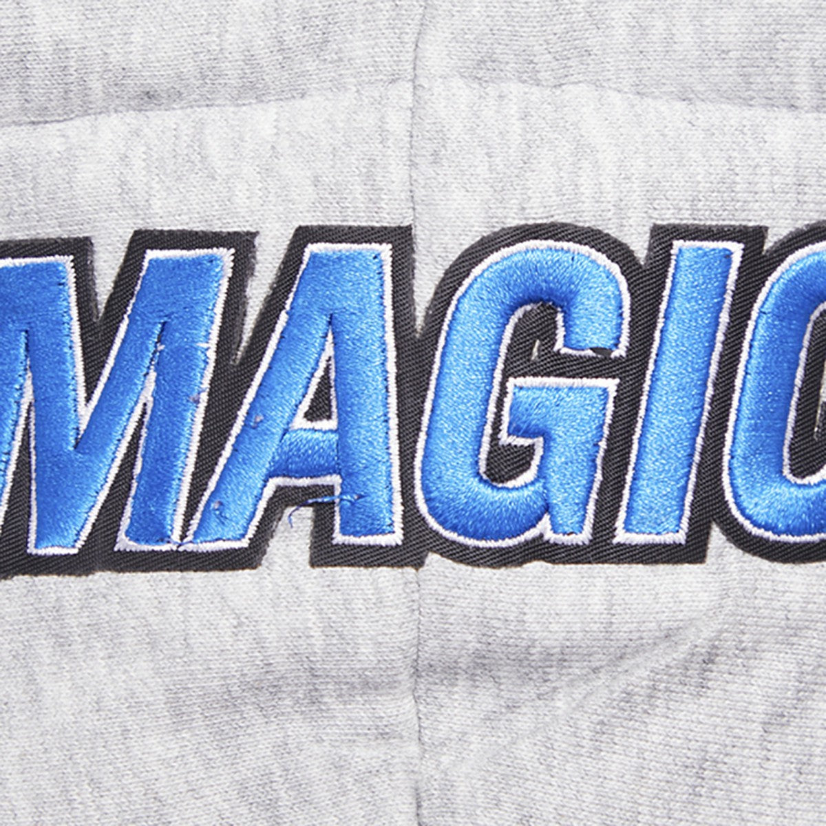 Orlando Magic Pro Standard Women's Script Tail Cropped Pullover Hoodie - Heather Gray shop