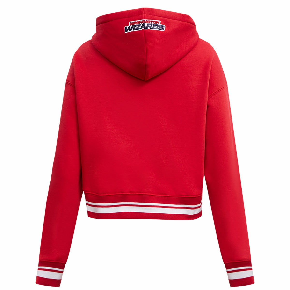 Washington Wizards Pro Standard Women's Script Tail Cropped Pullover Hoodie - Red for sale