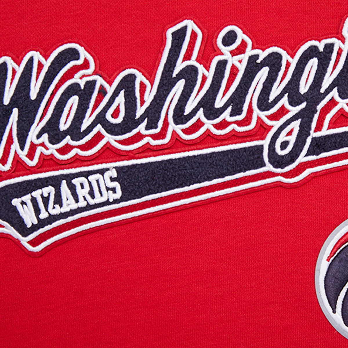 Washington Wizards Pro Standard Women's Script Tail Cropped Pullover Hoodie - Red for sale