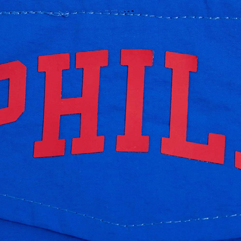 Philadelphia 76ers Pro Standard Classic Wind Woven Cropped Half-Zip Jacket - Royal shop