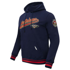 New Orleans Pelicans Pro Standard Script Tail Pullover Hoodie - Navy outlet