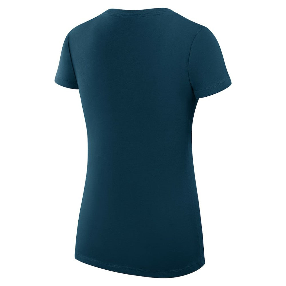 Florida Panthers G-III 4Her by Carl Banks Women's Super-Slim Fit Lightweight Filigree Logo V-Neck T-Shirt – Navy