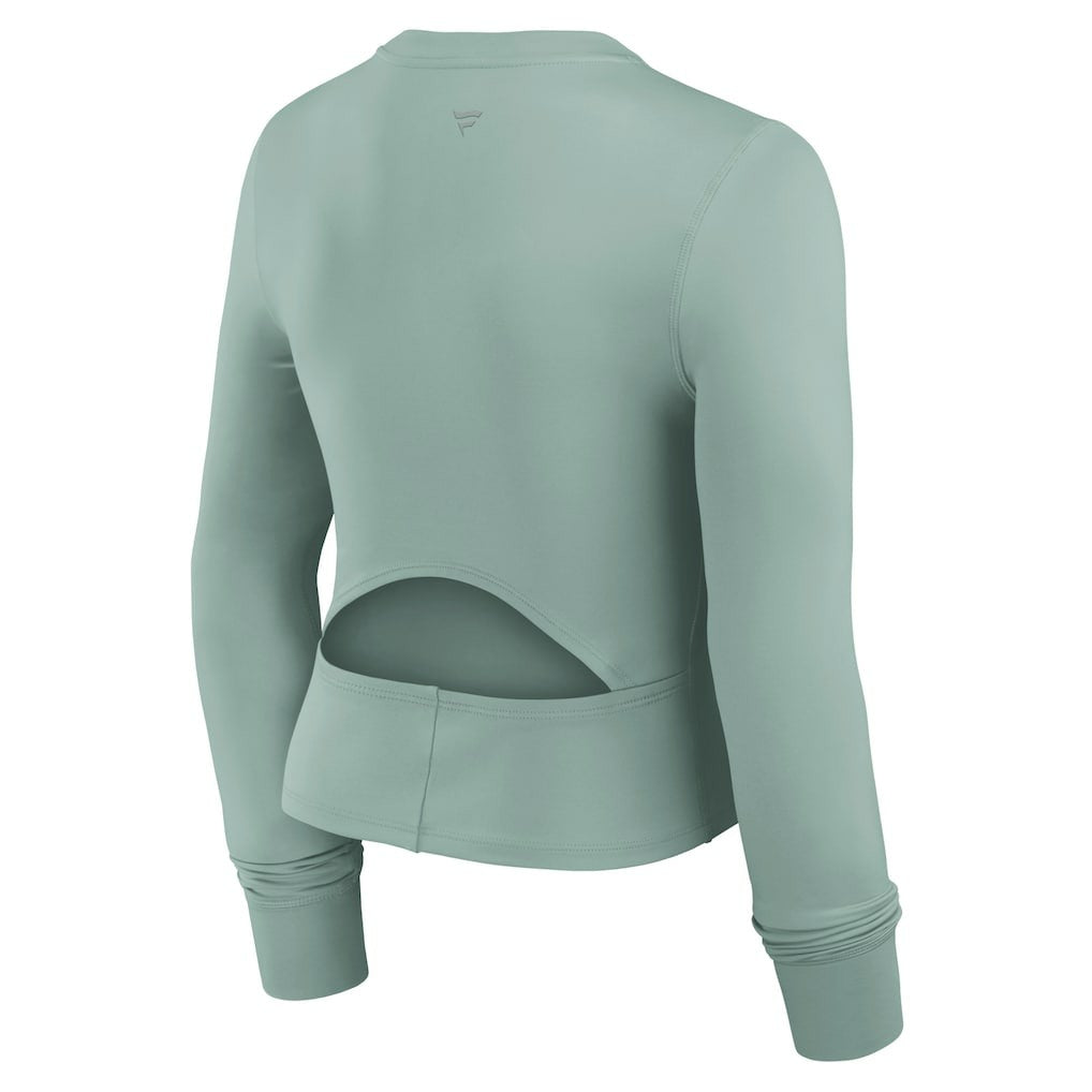 Dallas Cowboys Women's Studio Fitted Long Sleeve Gym Top - Green on sale