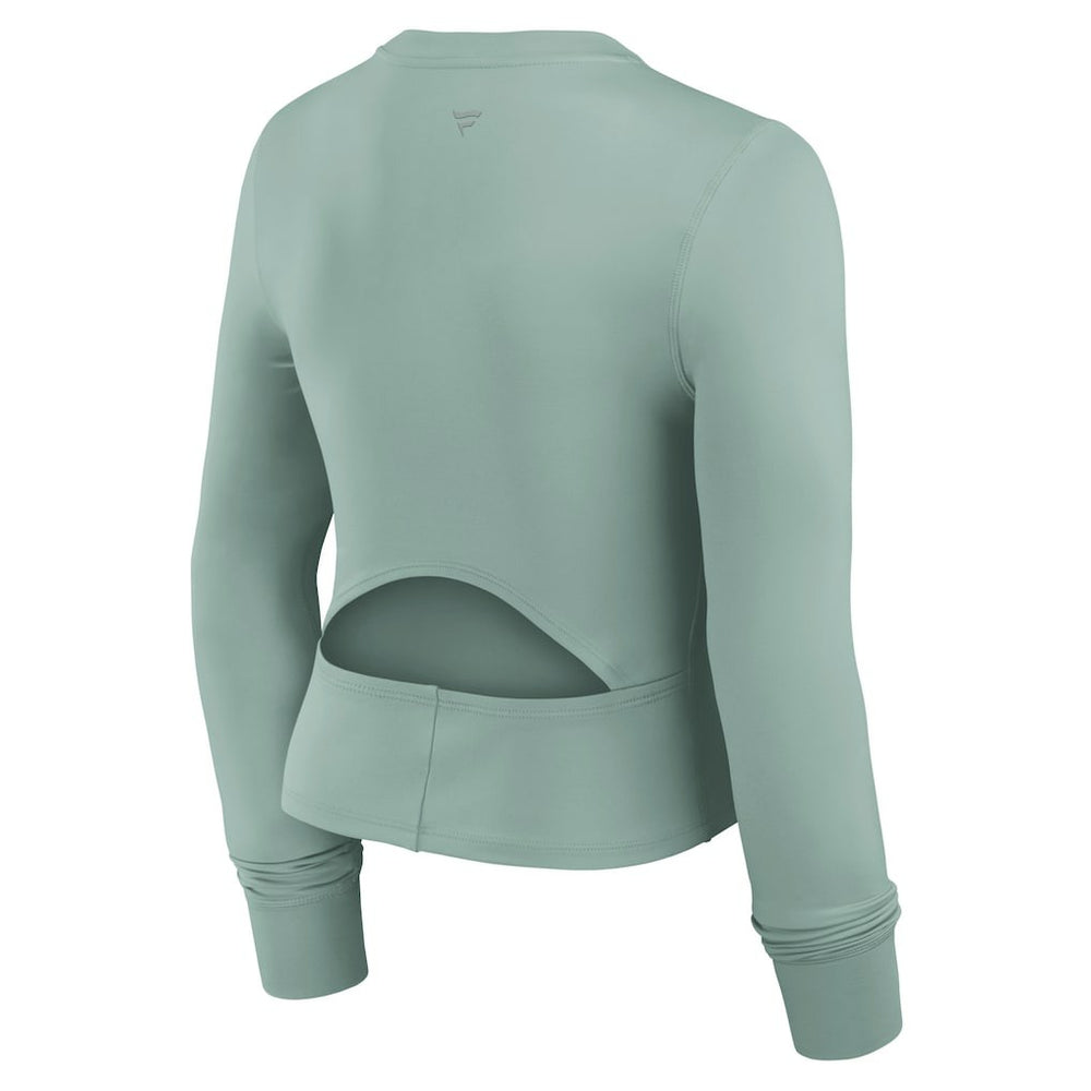 Dallas Cowboys Women's Studio Fitted Long Sleeve Gym Top - Green on sale