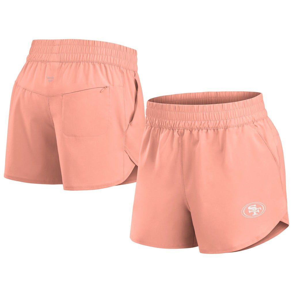 San Francisco 49ers Women's Front Office Woven Shorts - Coral online