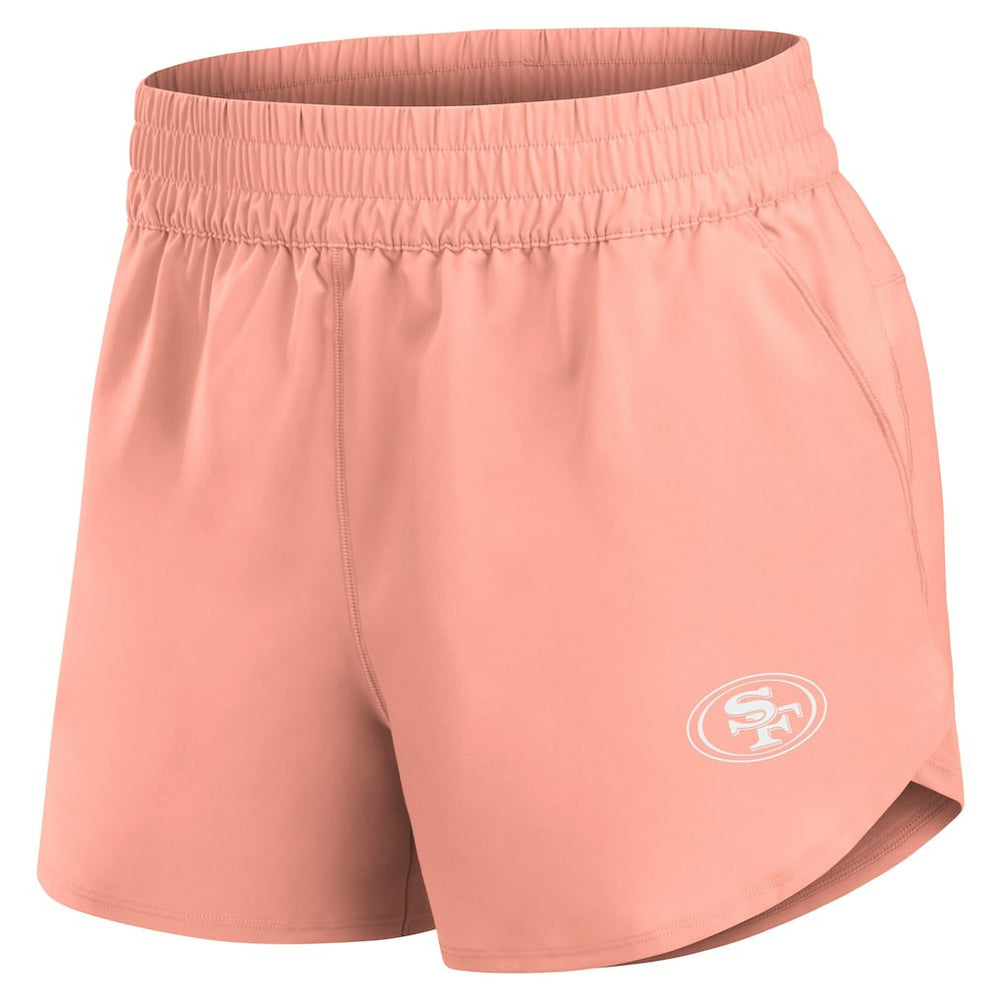 San Francisco 49ers Women's Front Office Woven Shorts - Coral online
