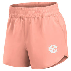 Pittsburgh Steelers Women's Front Office Woven Shorts - Coral cheap