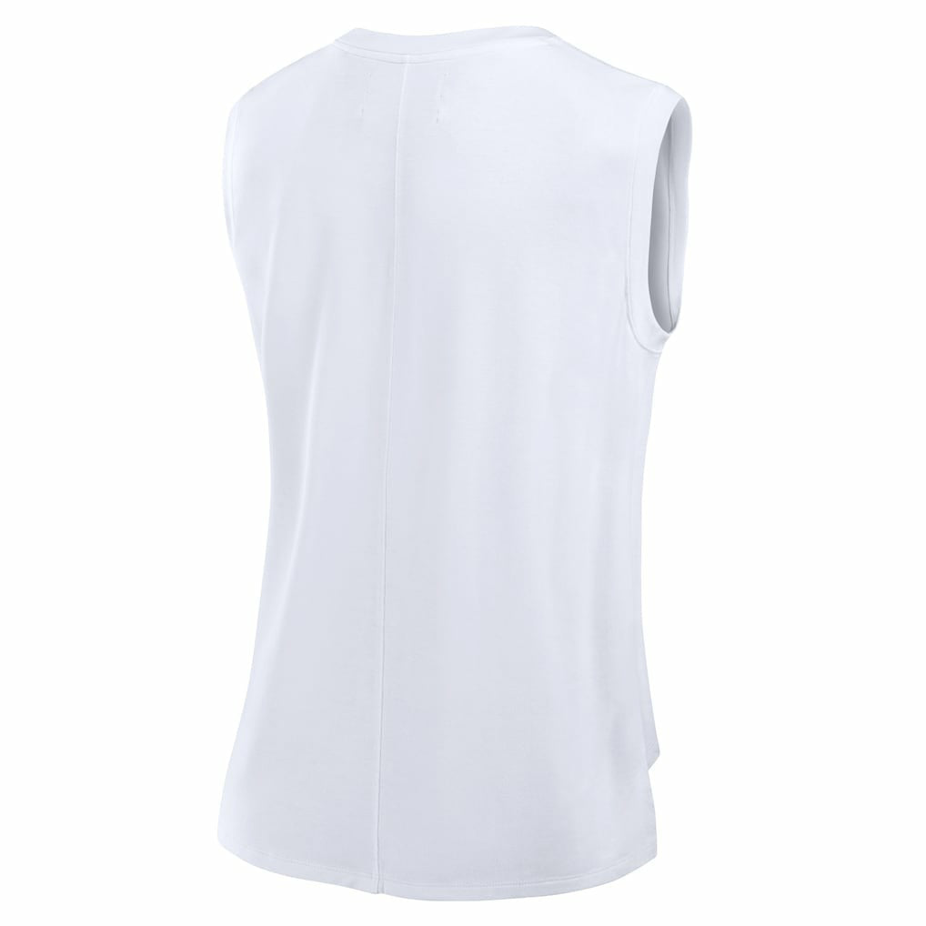 Buffalo Bills Women's Studio Gym Tank Top - White discount