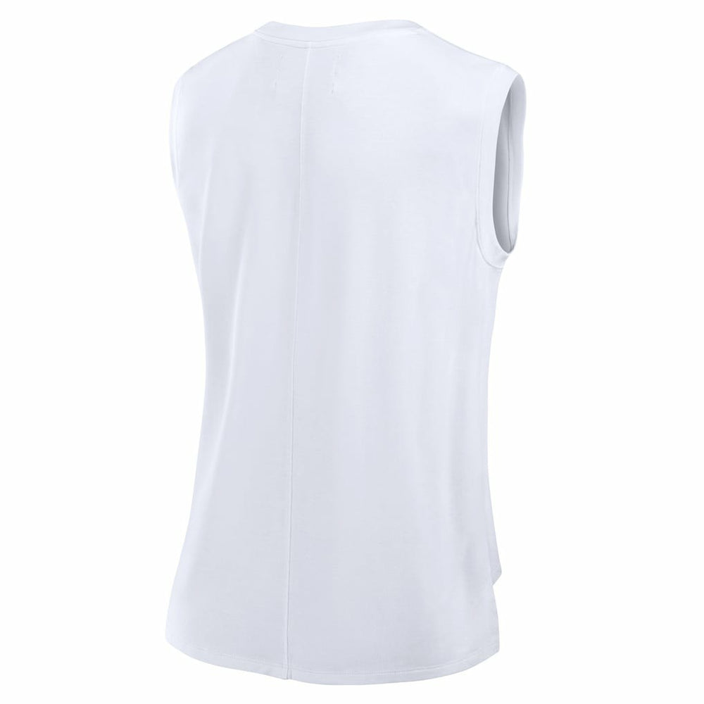 Cleveland Browns Women's Studio Gym Tank Top - White cheap