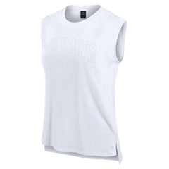 Houston Texans Women's Studio Gym Tank Top - White discount