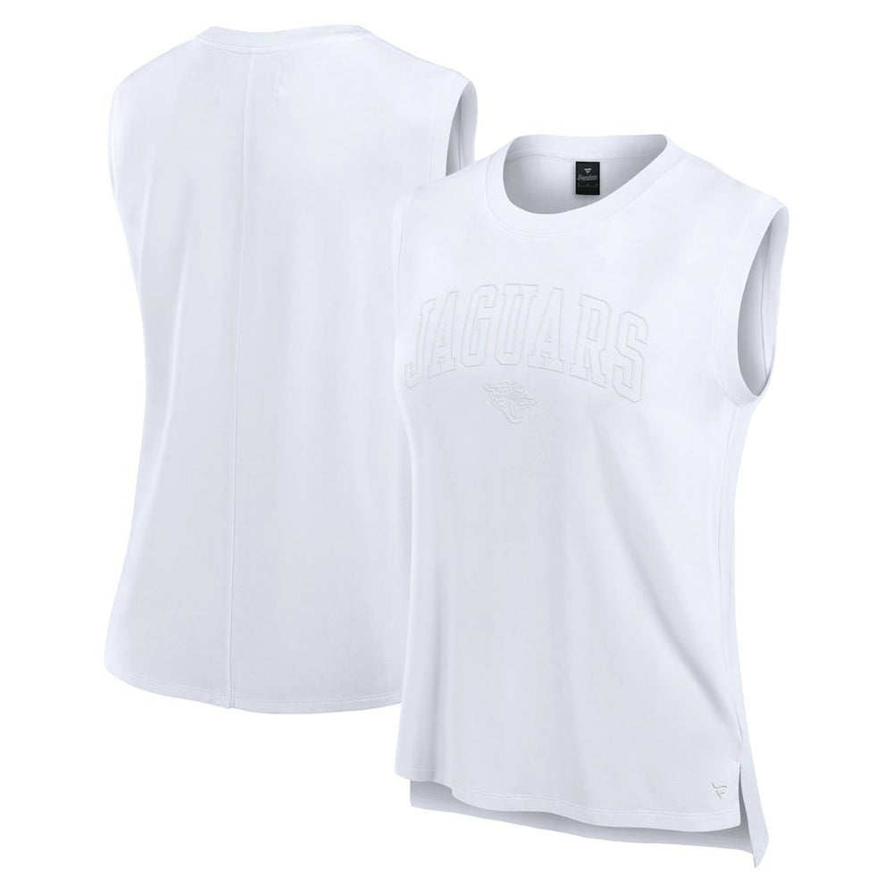 Jacksonville Jaguars Women's Studio Gym Tank Top - White outlet