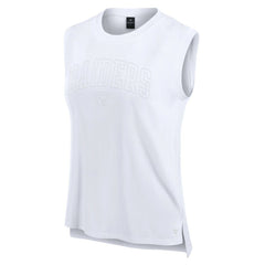 Las Vegas Raiders Women's Studio Gym Tank Top - White sale