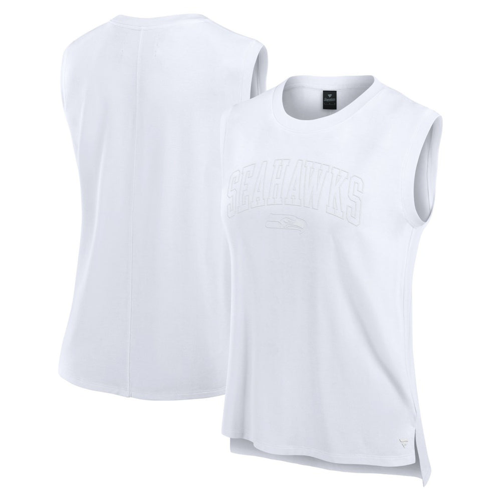 Seattle Seahawks Women's Studio Gym Tank Top - White discount
