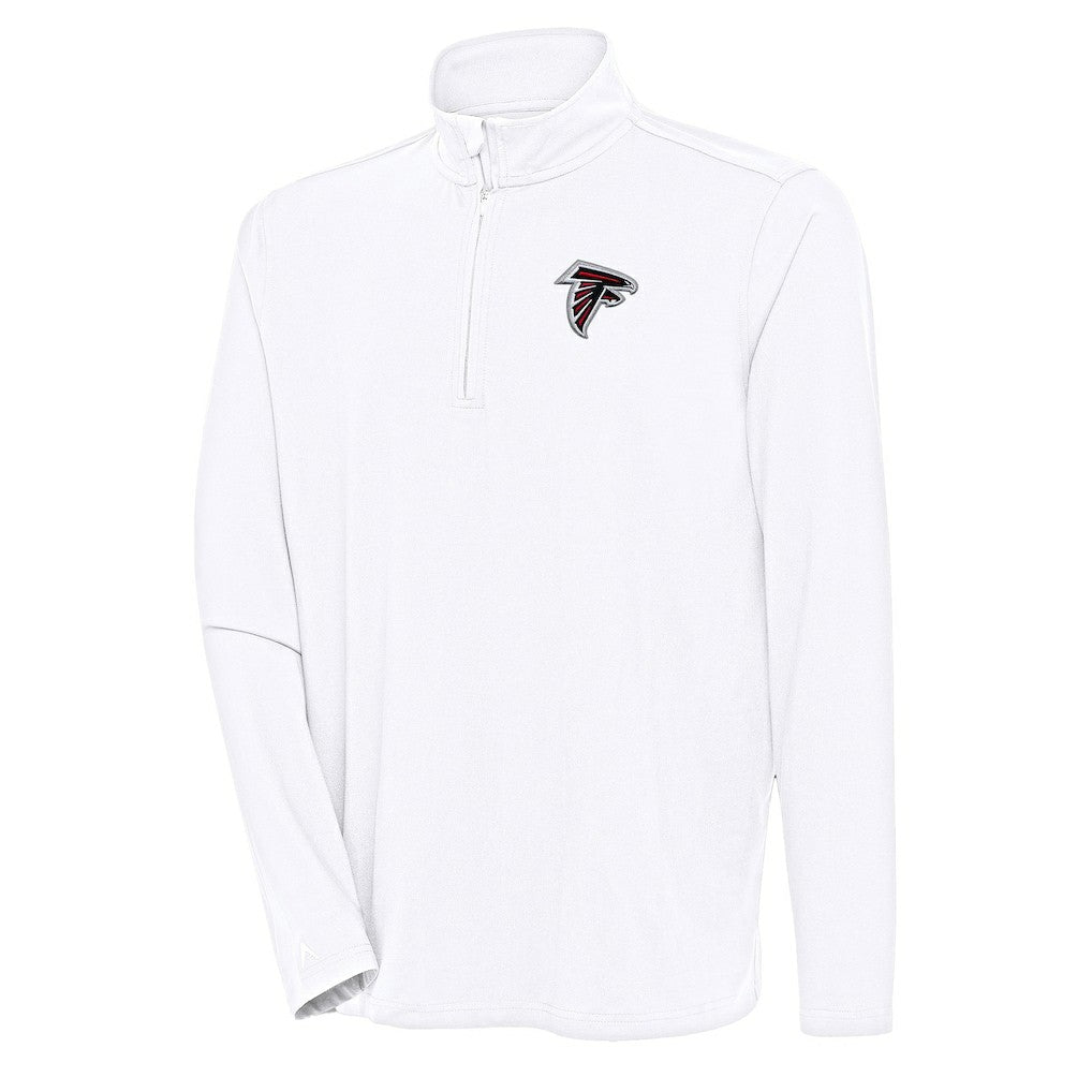Atlanta Falcons Antigua Hunk Quarter-Zip Pullover Top - White on sale