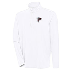 Atlanta Falcons Antigua Hunk Quarter-Zip Pullover Top - White on sale