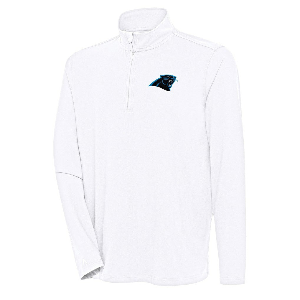 Carolina Panthers Antigua Hunk Quarter-Zip Pullover Top - White online