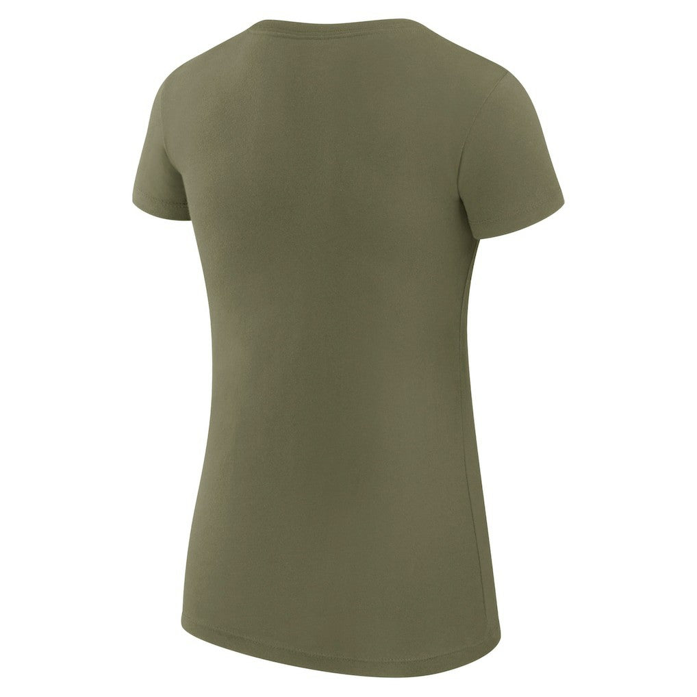 Boston Celtics G-III 4Her by Carl Banks Women's Super-Slim Fit Lightweight Filigree Logo T-Shirt - Olive outlet