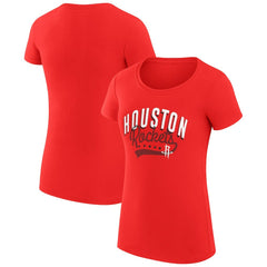 Houston Rockets G-III 4Her by Carl Banks Women's Super-Slim Fit Lightweight Filigree Logo T-Shirt - Red cheap
