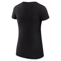 Los Angeles Lakers G-III 4Her by Carl Banks Women's Super-Slim Fit Lightweight Filigree Logo T-Shirt - Black shop