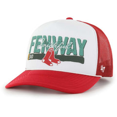 Boston Red Sox Retro Region Foam Trucker Adjustable Hat - Red | 47 brand