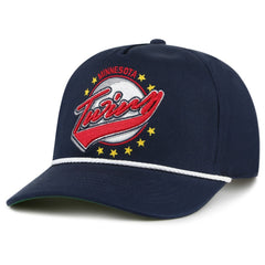 Minnesota Twins Wax Pack Collection Premier Hitch Adjustable Hat - Navy | 47 brand