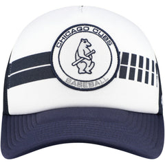 Chicago Cubs Cooperstown Collection Wax Pack Express Trucker Adjustable Hat - White/Navy | 47 brand
