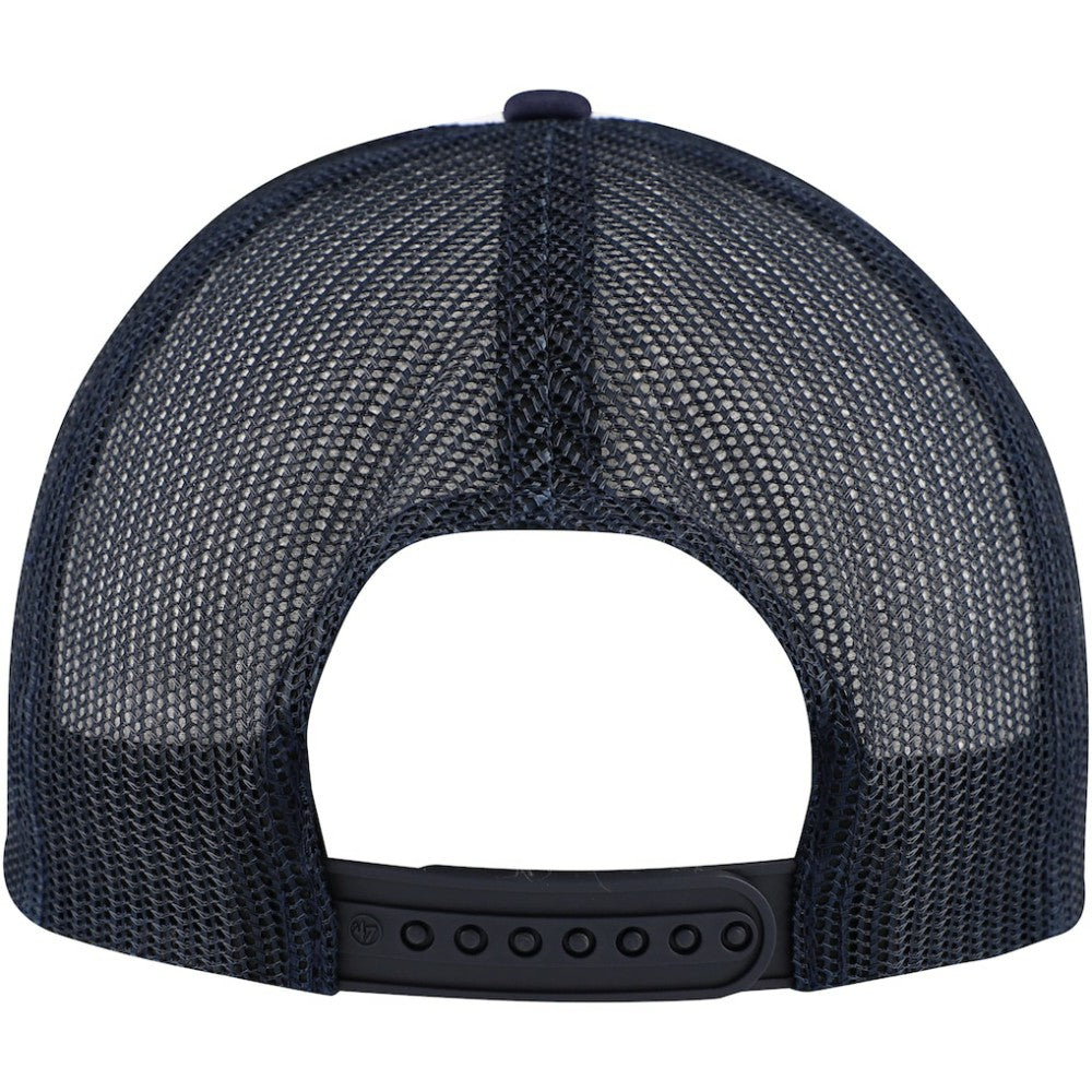 Chicago Cubs Cooperstown Collection Wax Pack Express Trucker Adjustable Hat - White/Navy | 47 brand